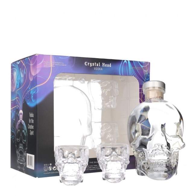 Personalised Cut Crystal & Vodka Gift Set