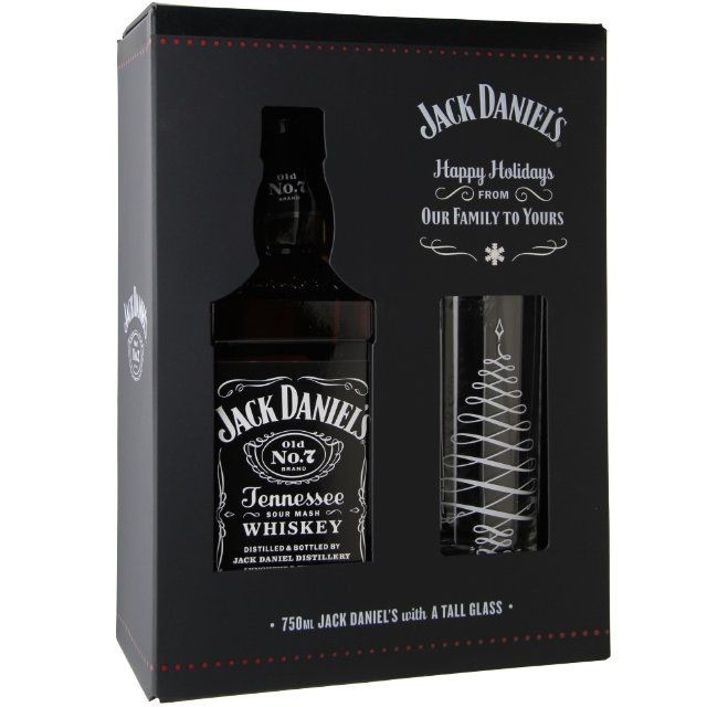 Jack Daniels Tennessee Whiskey Gift Set with Glass