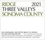 Ridge - Three Valleys Sonoma County 2021 (750)
