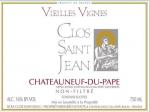 Clos Saint Jean - Chateauneuf du Pape Vielles Vignes 2020 (750)