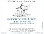 Domaine Besson - Givry 1er Cru Le Petit Pretan 2021 (750)