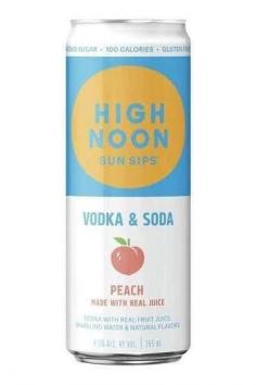 High Noon - Hard Seltzer Peach 4 pack Cans (12oz bottles) (12oz bottles)