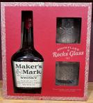 Maker's Mark - Bourbon Gift Set with 2 Rocks Glasses 0 (750)