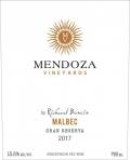 Mendoza Vineyards - Malbec Gran Reserva 2017 (750)