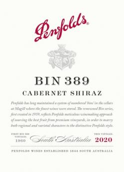 Penfolds  - Bin 389 Cabernet Shiraz South Australia 2021 (750ml) (750ml)